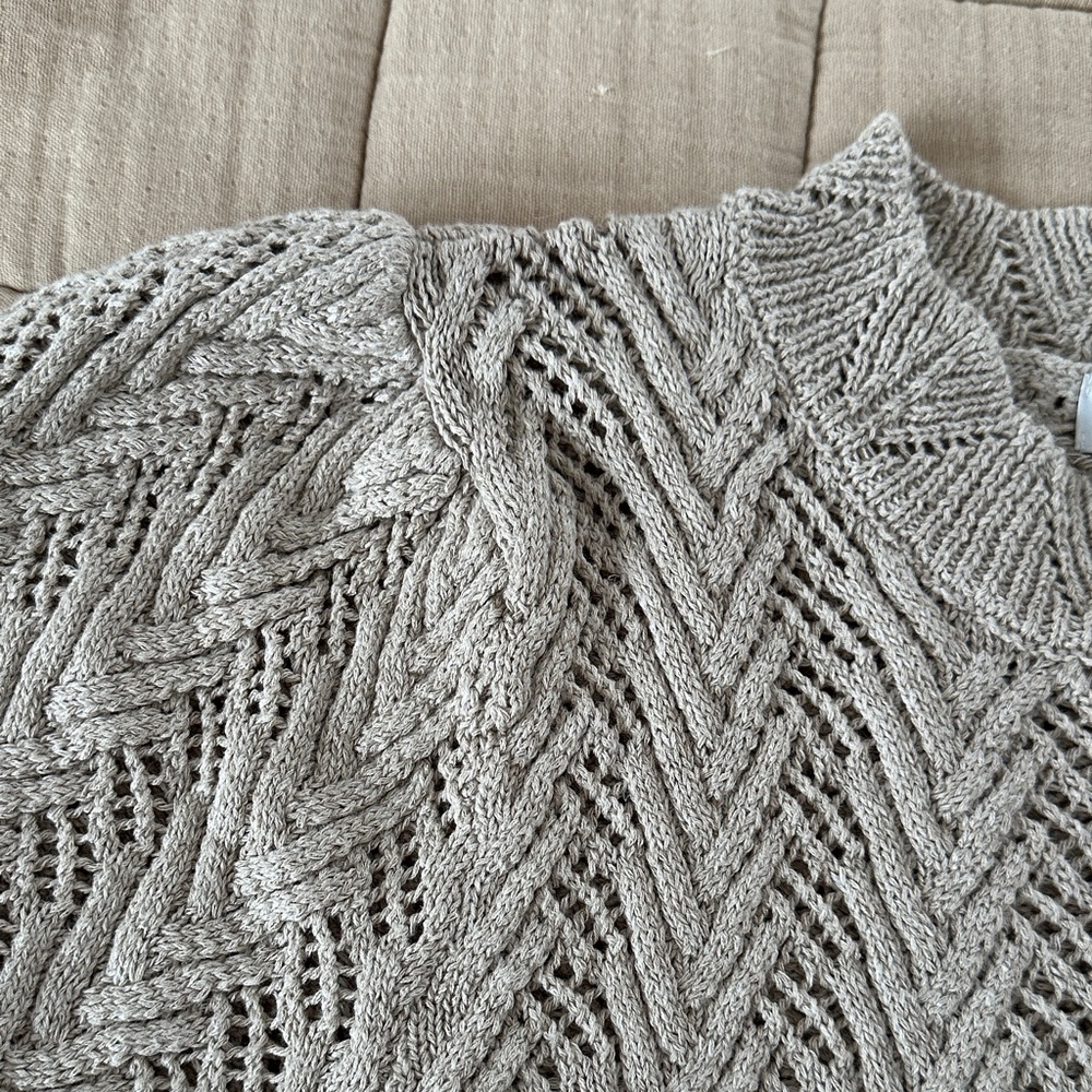 Amour Vert Denise Crochet Top in Oat - Picture 5 of 7